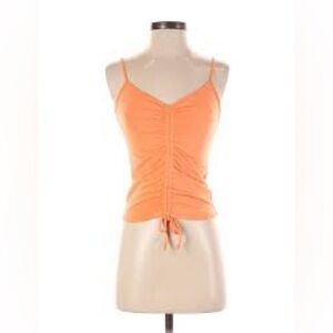 NWT Freshman Orange Ruched Tank Top S